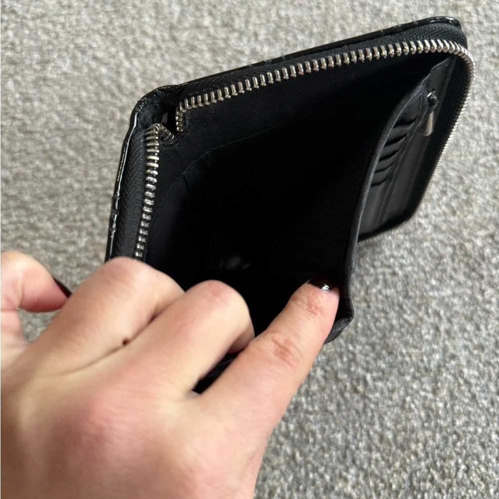 Dior Black Patented Leather Wallet